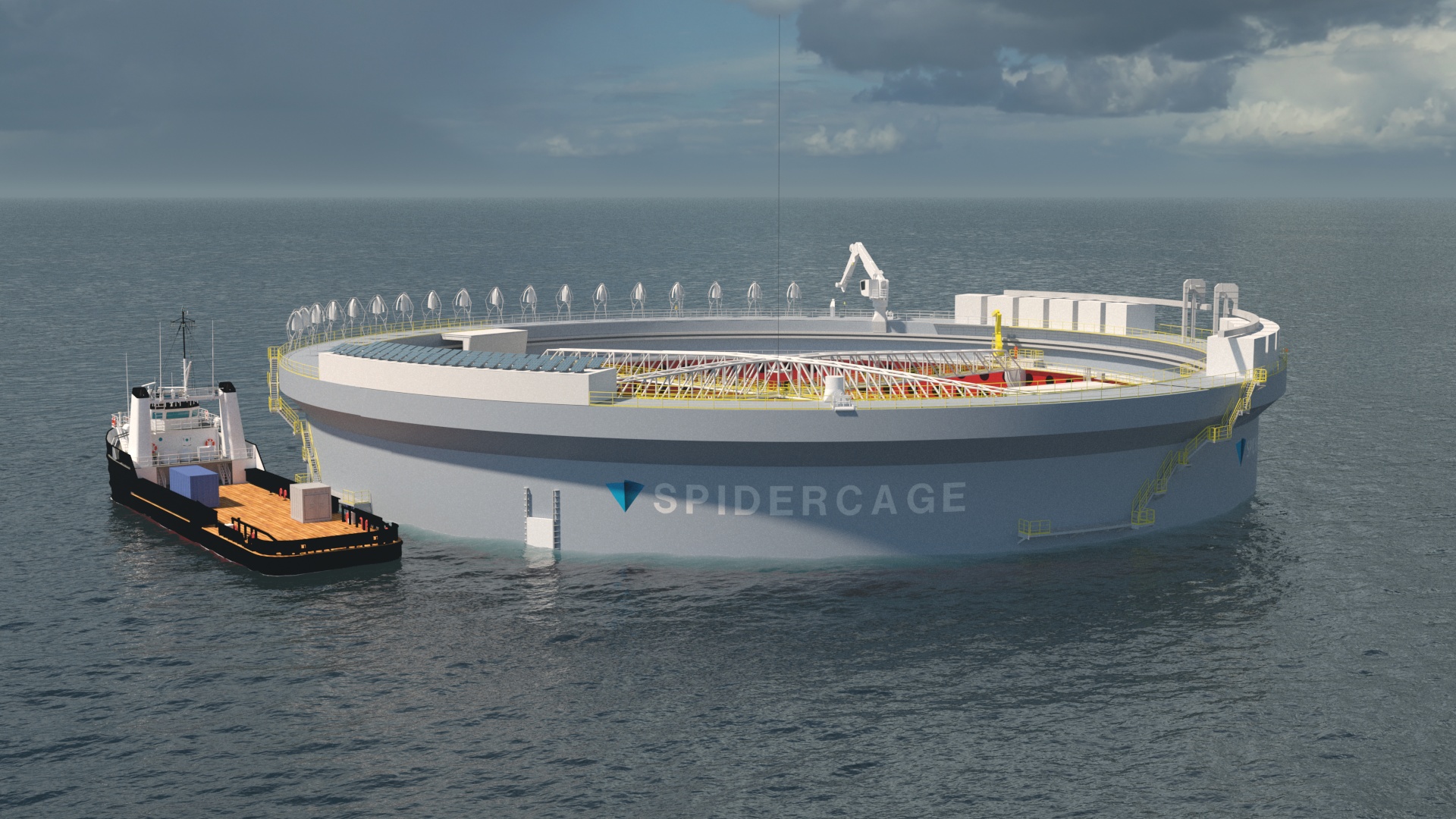 Illustrasjon av Viewpoint sitt Spidercage konsept